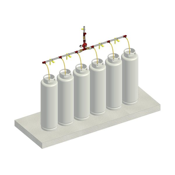 Central de GLP do Template PSCIP renderizado em 3D